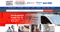 Desktop Screenshot of laceyplumbing.co.uk